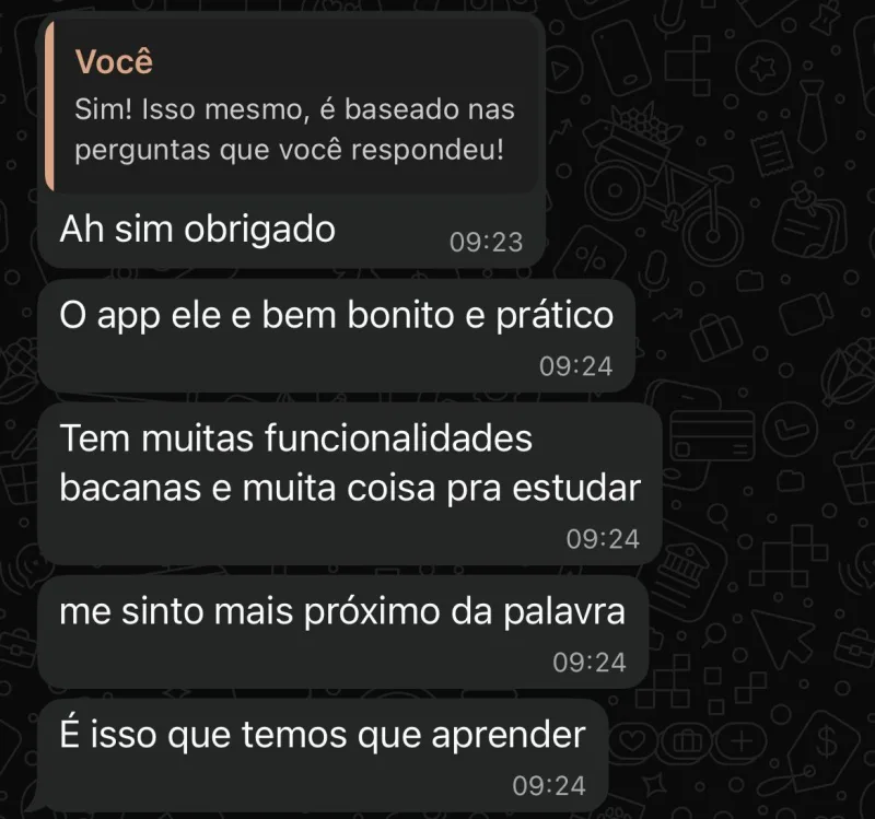Depoimento de usuário 3